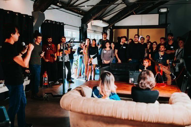 group of people at event