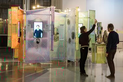 picture of two men in a pop-up event