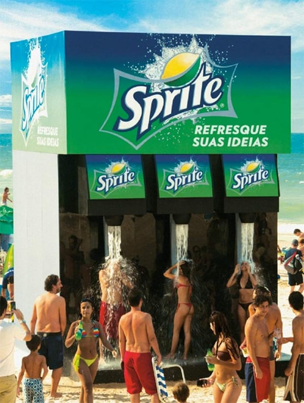 have a sprite shower