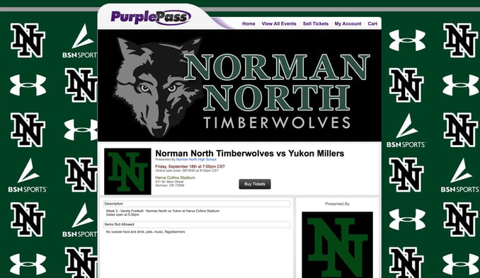 Norman-North-Timberwolves-football-game-page