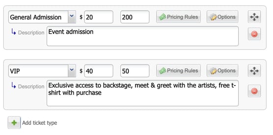 Purplepass-ticket-creation-page-showing-a-VIP-pass