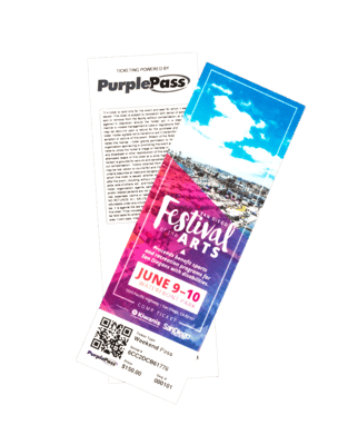 Purplepass Festival Arts ticket for events