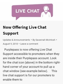 purplepass live chat support 
