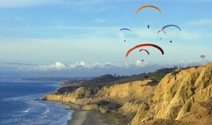 paragliding at torrey pines state beach and hike