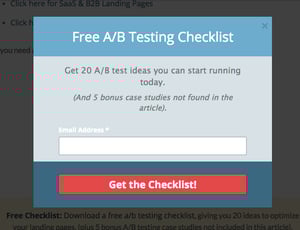 free A/B testing checklist