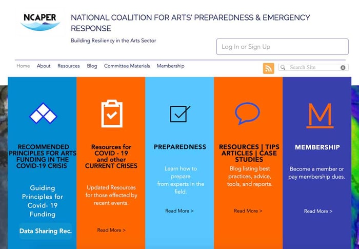 NCAPER home page