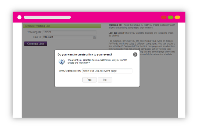 generating tracking link
