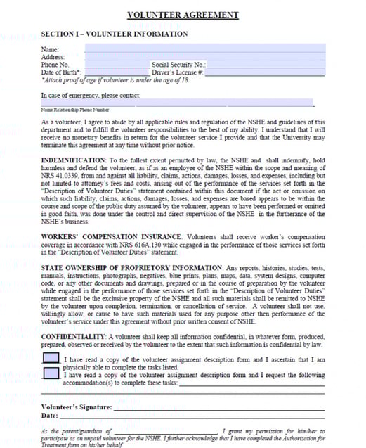 volunteer-agreement-form